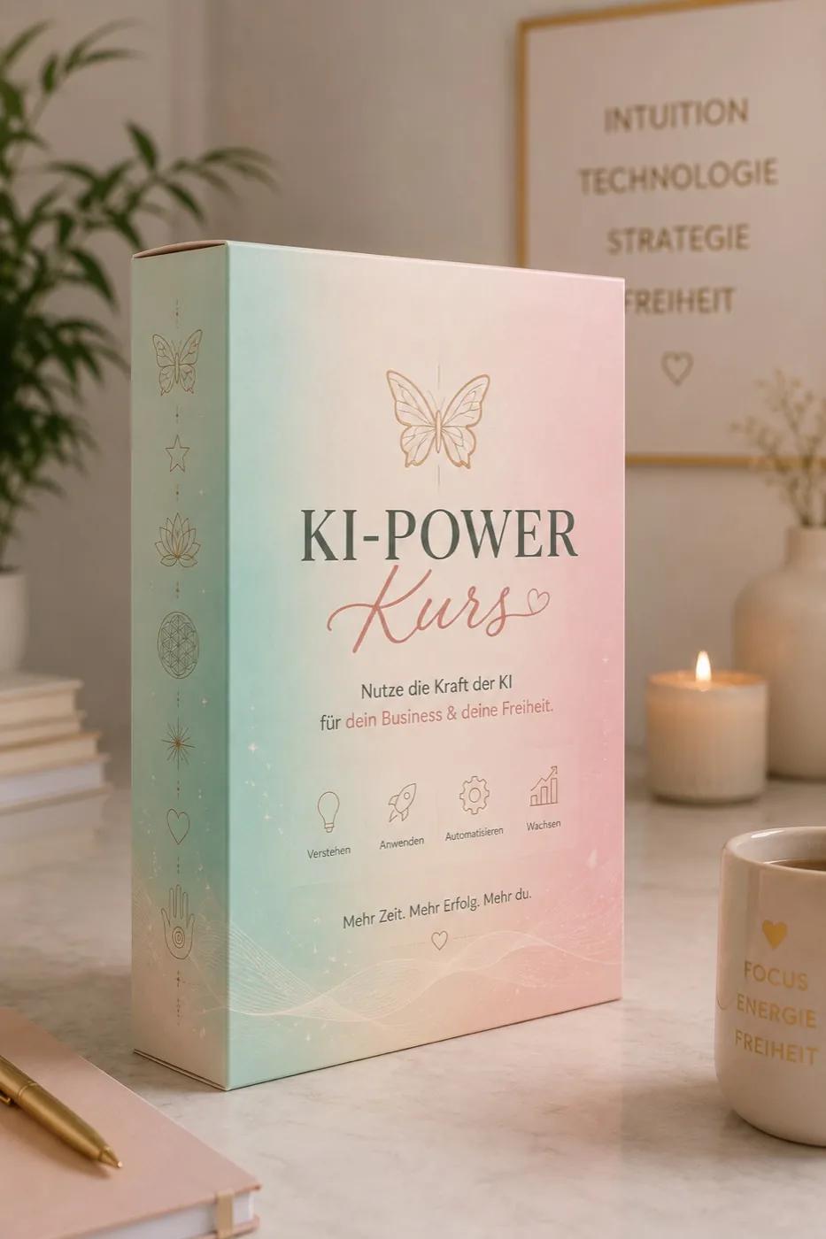KI-Power-Kurs Box, KI-Kurs für spirituelle Berater, Heiler und Coaches