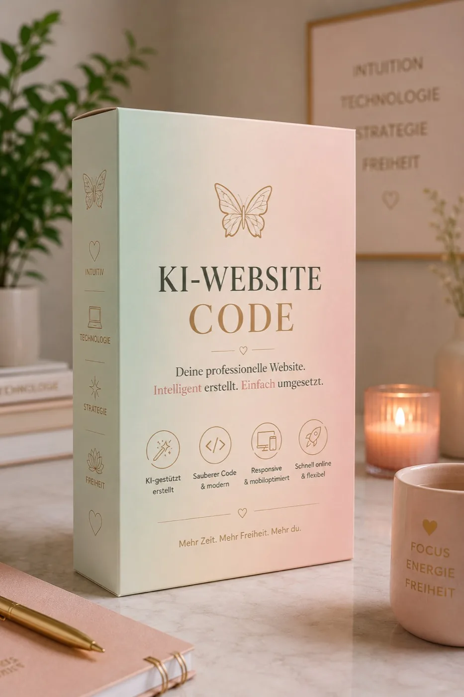 KI-Website-Code Box, Website mit KI, Claude, Hostinger, GitHub, SEO und GEO selbst erstellen